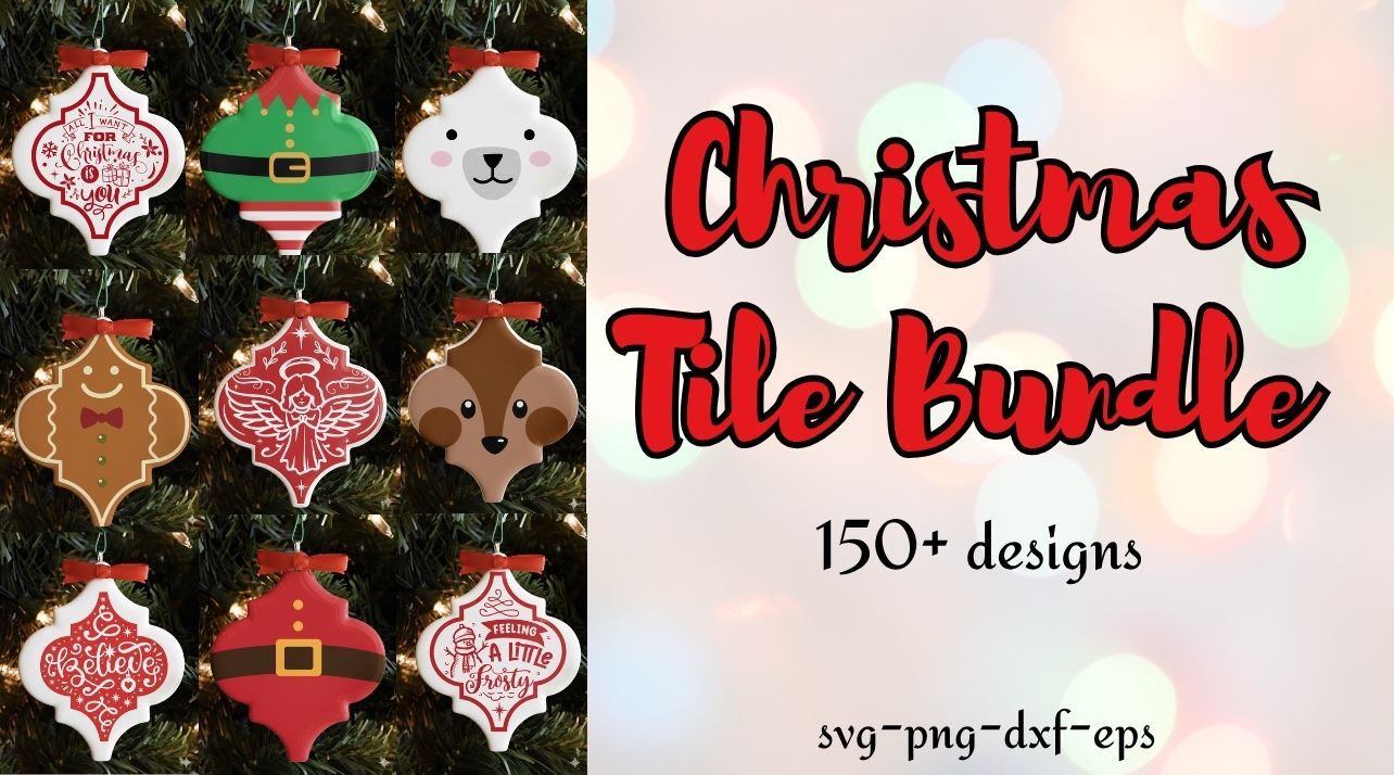 Christmas Tile Ornament Bundle